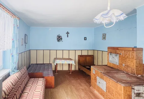 Dom z bali i ponad hektar ziemi, Glinik Polski — Zdjęcie nieruchomości