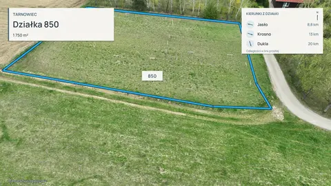 Działka: Tarnowiec. Działka z projektem domu