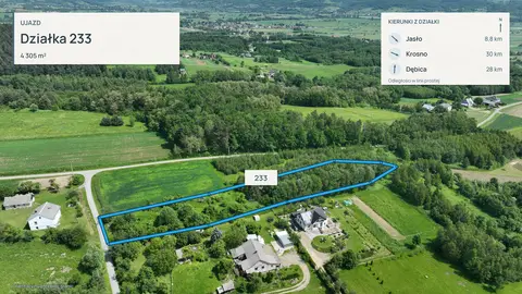 Działka: Ujazd. Działka z panoramą Pogórza
