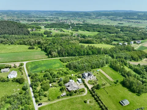 Działka z panoramą Pogórza, Ujazd — Zdjęcie nieruchomości