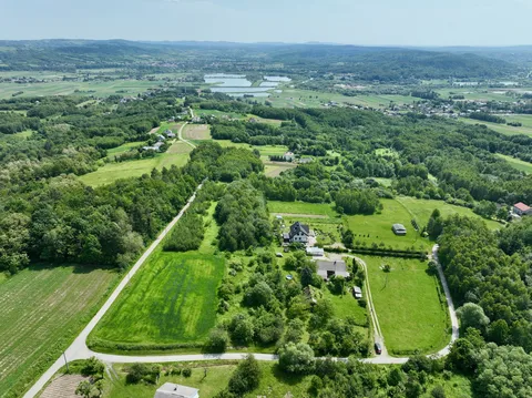 Działka z panoramą Pogórza, Ujazd — Zdjęcie nieruchomości