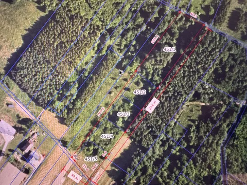 Działki z warunkami zabudowy, Łęki Strzyżowskie — Mapa / dokumentacja działki