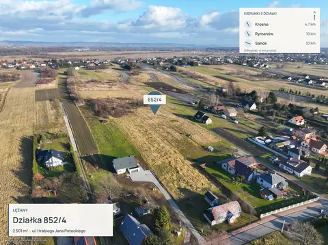 Działka 2501 m² w Łężanach, Łężany — zdjęcie 1 z 5