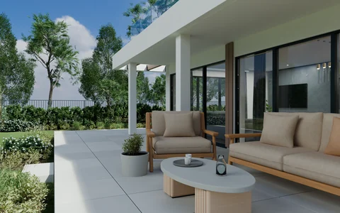Godowa — House, terrace and garden — Concept visualisation: Terrace and garden, photo 2 of 8