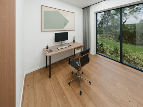 Godowa — Proposed interiors — Concept visualisation: Study by the window, photo 6 of 12