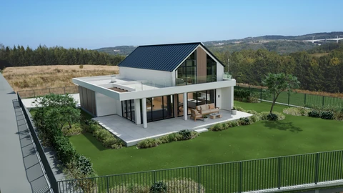 Concept visualisation: House from the garden
