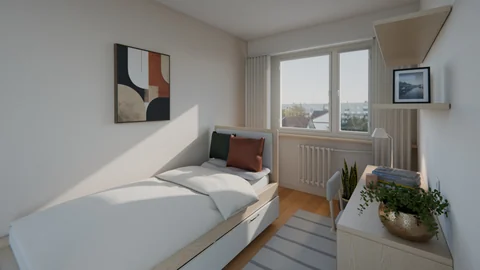 Sanok, Posada, ul. Wolna — Concept visualisations — Concept visualisation — Room by the window — second view, photo 6 of 18